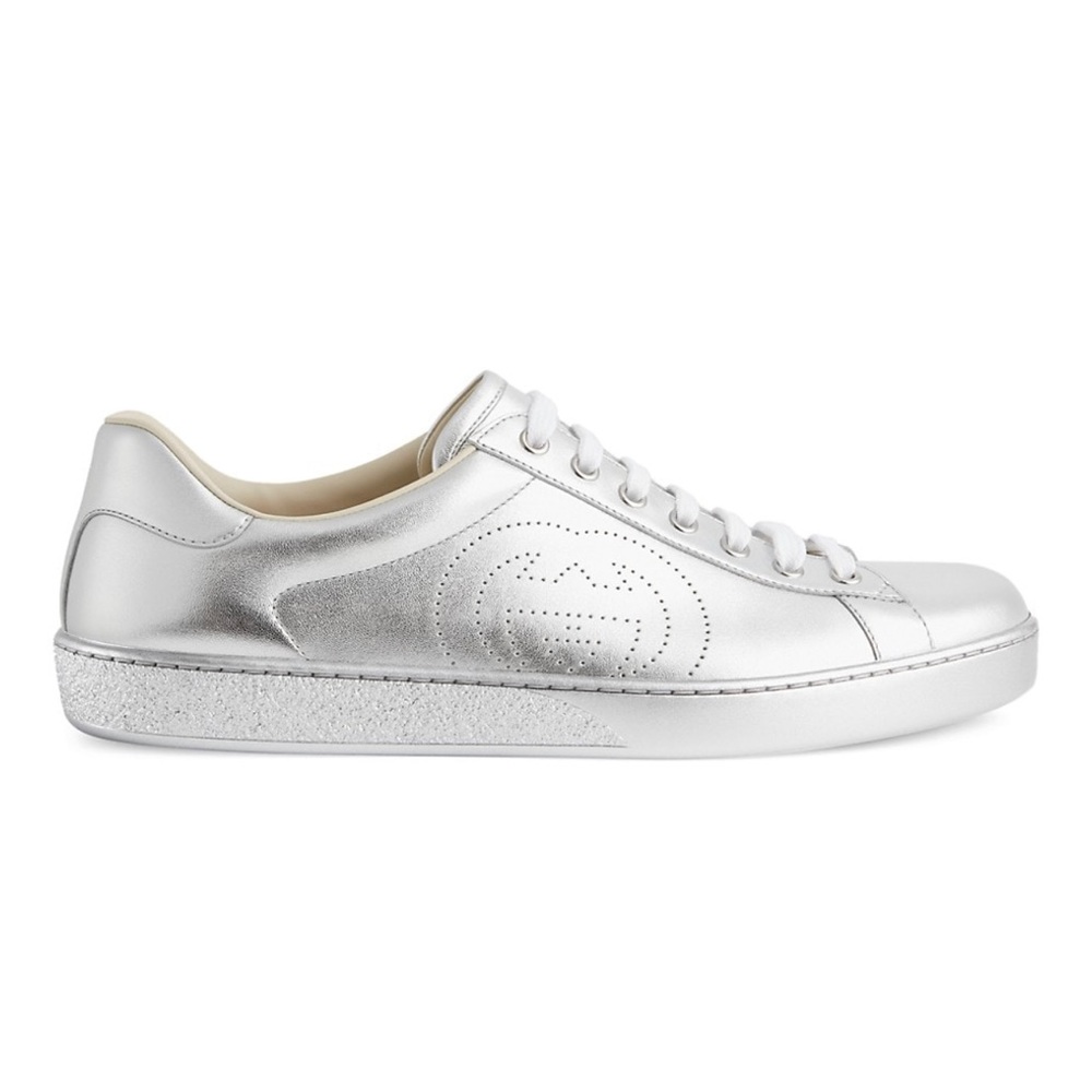 Gucci Ace Metallic Leather Sneaker 11.5